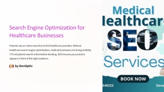 Search Engine Optimization for Healthcare Businesses