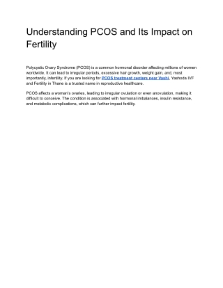 1 Best infertility clinic in Vashi