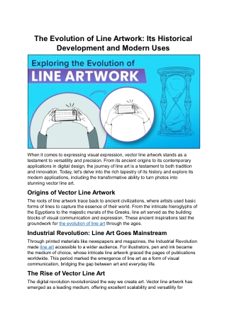 The Evolution of Line Artwork- Its Historical Development and Modern Uses