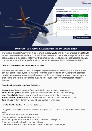 Southwest Low Fare Calculator