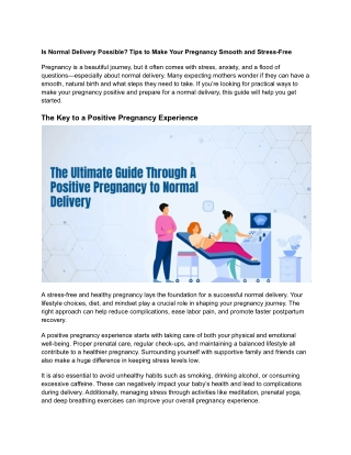 Is Normal Delivery Possible