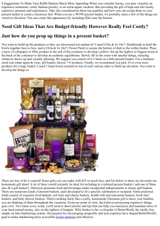 How To Make High-end Gift Baskets