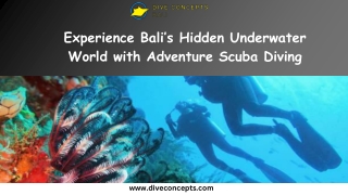 Experience Bali’s Hidden Underwater World with Adventure Scuba Diving