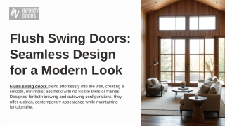 Flush Swing Doors Seamless Design for a Modern Look