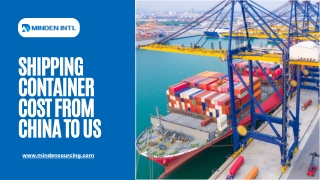 Shipping Container Cost from China to US