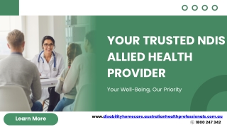 AHP disability and home care