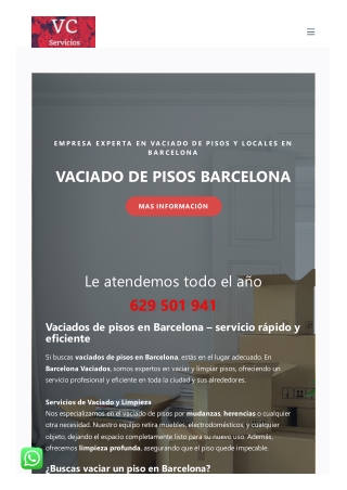 Vaciado de pisos gratis Barcelona