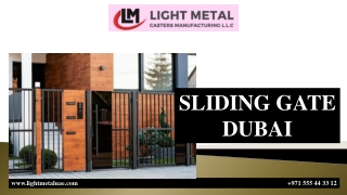 SLIDING GATE DUBAI