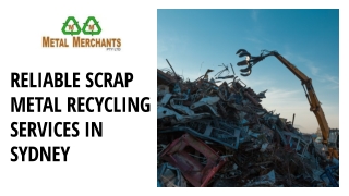 Reliable Scrap Metal Recycling Services in Sydney