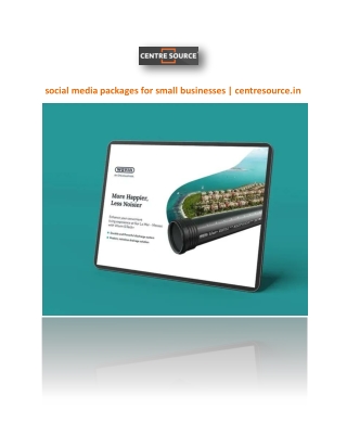 social media packages for small businesses | centresource.in
