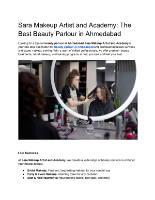 Beauty Parlour in Ahmedabad