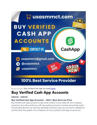 Buy Verified Cash App Accounts