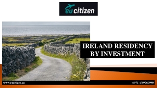 IRELAND RESIDENCY BY INVESTMENT