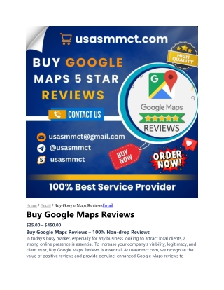 Buy Google Maps Reviews – 100% Non-drop Reviews