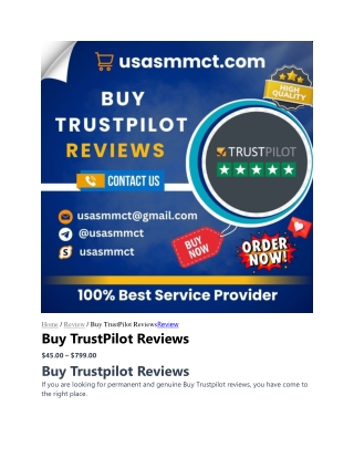 Buy Trustpilot Reviews – 100% Best Verified Active Reviews.
