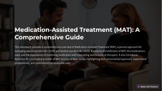 Medication Assisted Treatment MAT A Comprehensive Guide