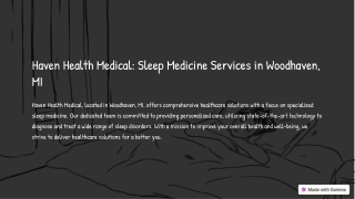 Haven Health Medical Sleep Medicine Services in Woodhaven MI