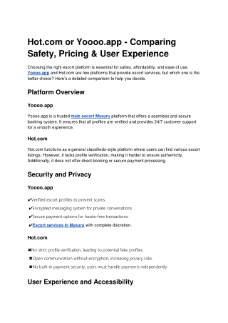 Hot.com or Yoooo.app Comparison