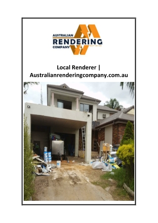 Local Renderer  Australianrenderingcompany.com.au