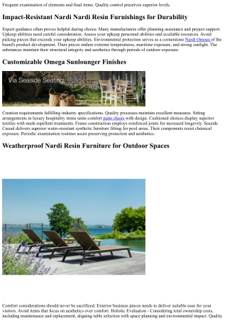 Scratch-Resistant Sun Lounger for Long-Lasting Beauty