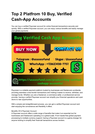 Buy Verified Cash App Accounts