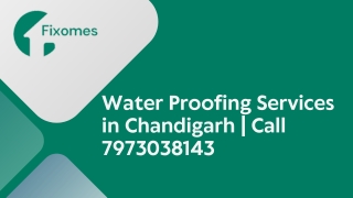 Water Proofing Services in Chandigarh  Call 7973038143 (2)