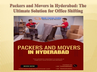 Packers and Movers in Hyderabad The Ultimate Solution for Office Shifting