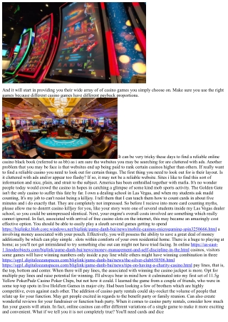 Five An Online Success Casino Gambling Essentials