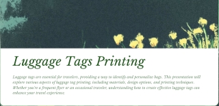 Luggage Tags Printing