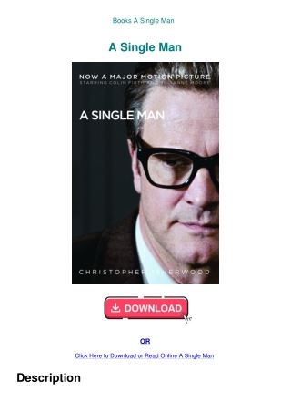 Books A Single Man