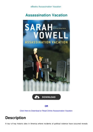 eBooks Assassination Vacation