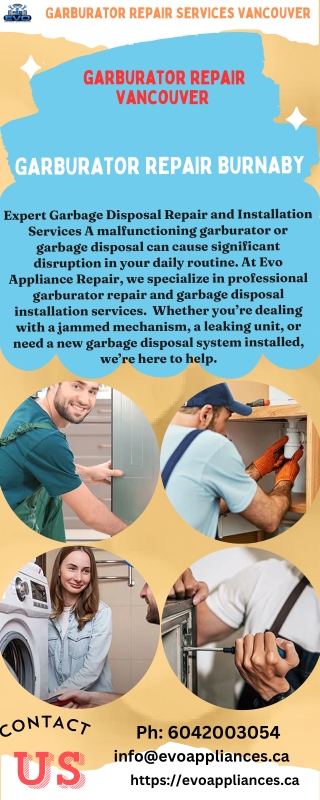 Garburator Repair Services Vancouver