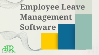 Employee Leave Management Software