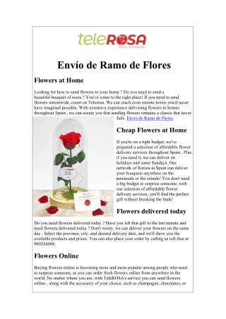 Ramo de Rosas Flores España