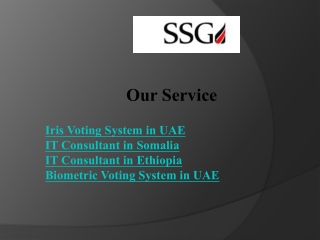 Secure voting with SSG’s iris voting system in UAE