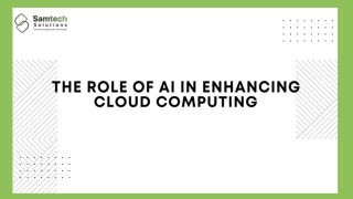 The Role of AI in Enhancing Cloud Computing