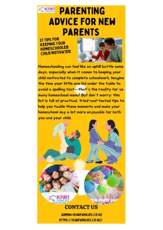 Parenting Advice For New Parents