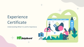 Format of Work Experience Certificate