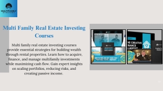Multi Family Real Estate Investing Courses