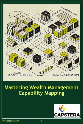 Capability Mapping for  Wealth Management Firms