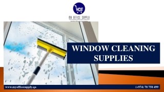 WINDOW CLEANING SUPPLIES
