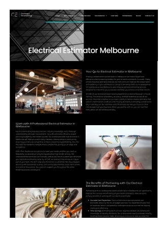 Electrical estimator melbourne