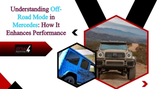 Understanding Off-Road Mode in Mercedes How It Enhances Performance