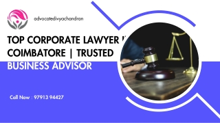Top Corporate Lawyer Coimbatore | Trusted Business Advisor