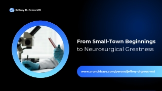 Jeffrey D Gross MD: Transforming Neurosurgery Through Innovation