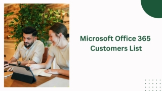 microsoft office 365 customers list