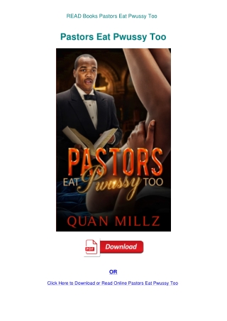 READ Books Pastors Eat Pwussy Too