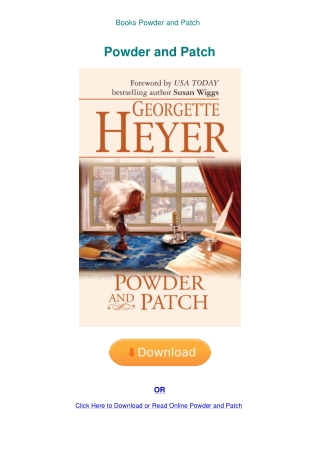 Books Powder and Patch