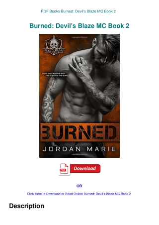 PDF Books Burned Devil's Blaze MC Book 2