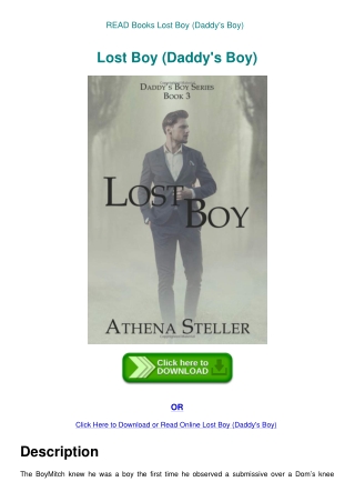 READ Books Lost Boy (Daddy's Boy)